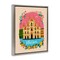 Stupell Industries Floral Bordered Milan Floating Frame, design by Yen